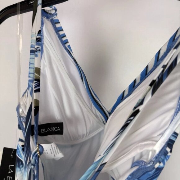 La Blanca Women’s White Floral One Piece Swimsuit Size 8 - Picture 3 of 3